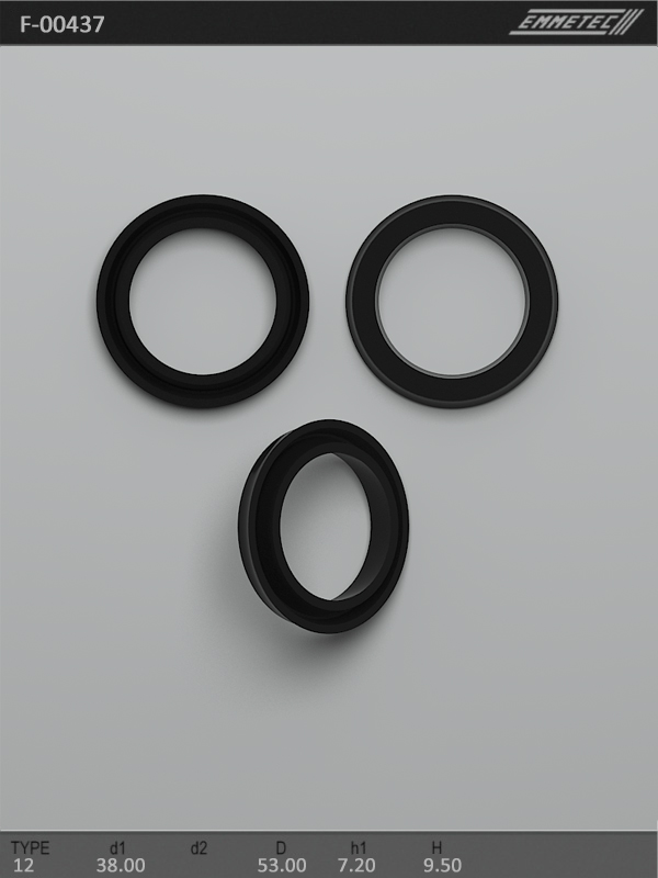 MSG - F-00437 - Сальник 38,00/53,00*7,20/9,50 тип 12