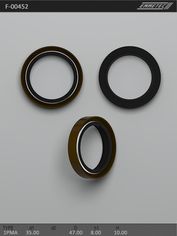 MSG - F-00452 - Сальник 35,00/47,00*8,00/10,00 тип 1PMA