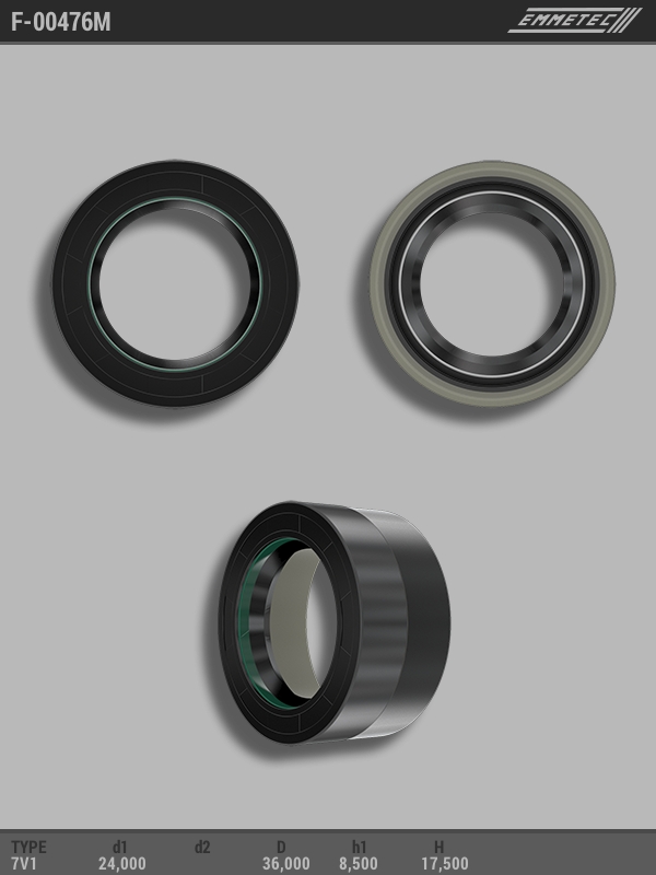 MSG - F-00476M - Сальник 24,00/36,00*17,50 тип 7V1