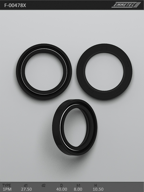 MSG - F-00478X - Сальник 27,50/40,00*8,00/10,50 тип 1PM