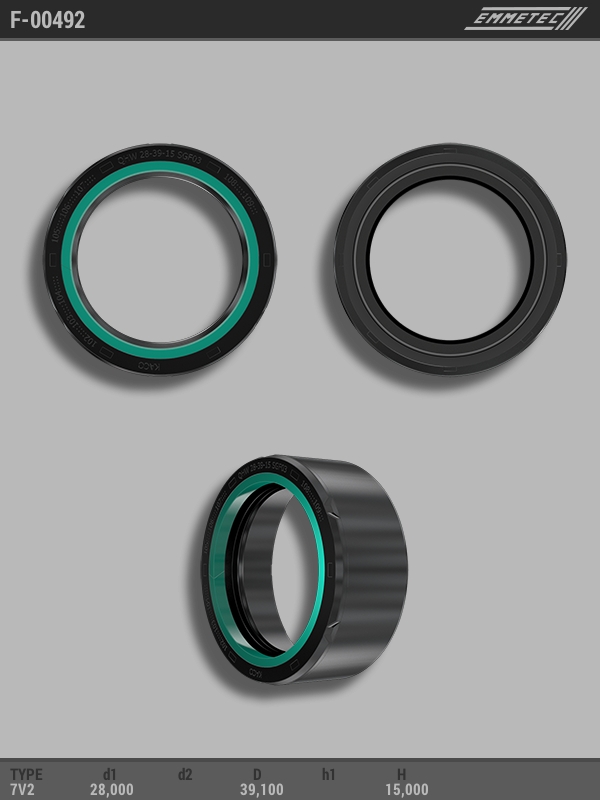 MSG - F-00492 - Сальник 28,00/39,10*15,00 тип 7V2