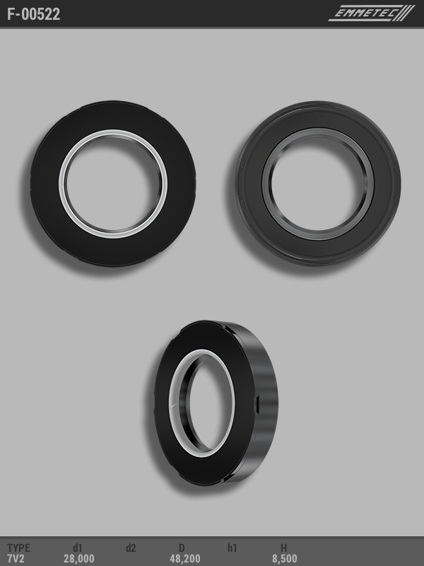 MSG - F-00522 - Сальник 28,00/48,20*8,50 тип 7V2