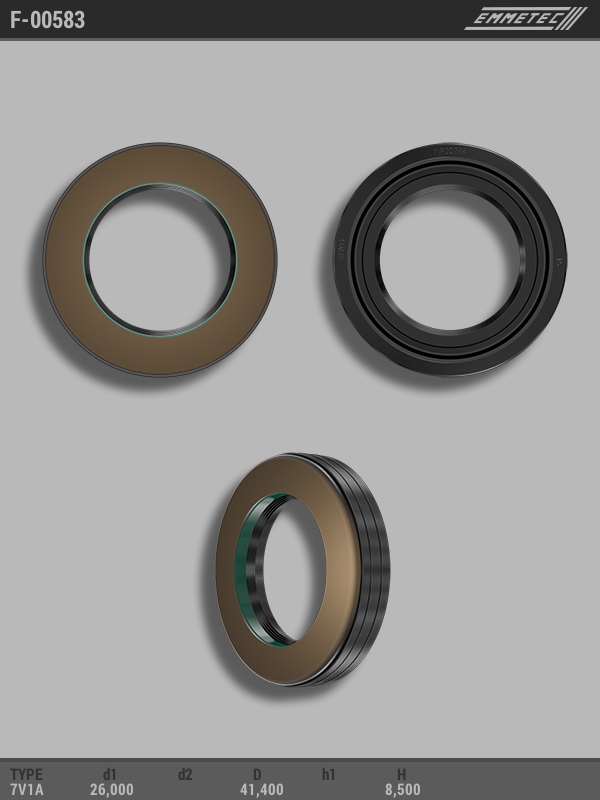 MSG - F-00583 - Сальник 26,70/41,40*8,50 тип 7V1A