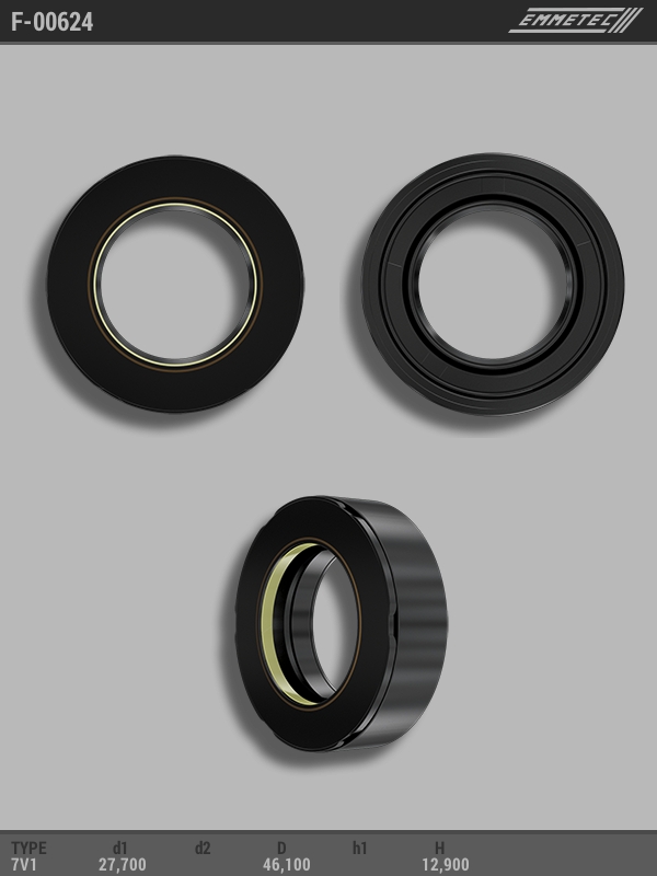 MSG - F-00624 - Сальник 27,70/46,10*12,90 тип 7V1