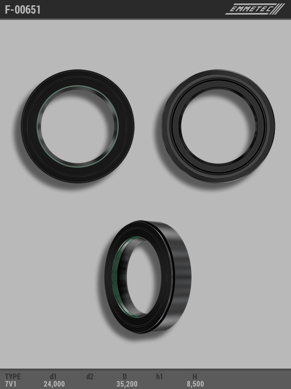 MSG - F-00651 - Сальник 24,00/35,20*8,50 тип 7V1 MSG - F-00651 - Сальник 24,00/35,20*8,50 тип 7V1