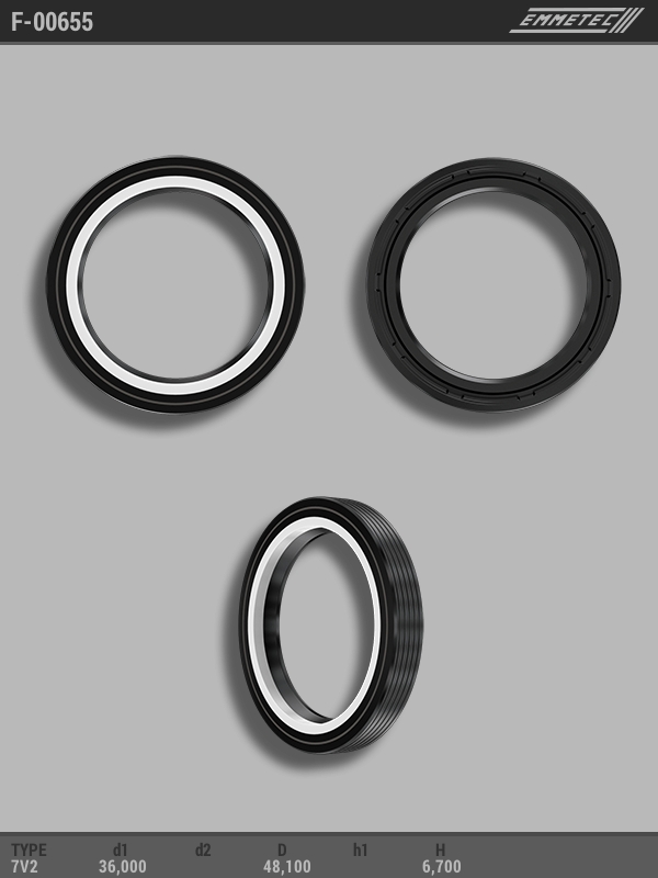 MSG - F-00655 - Сальник 36,00/48,10*6,70 тип 7V2