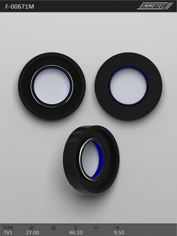 MSG - F-00671M - Сальник 27,00/46,10*9,50 тип 7V1 MSG - F-00671M - Сальник 27,00/46,10*9,50 тип 7V1