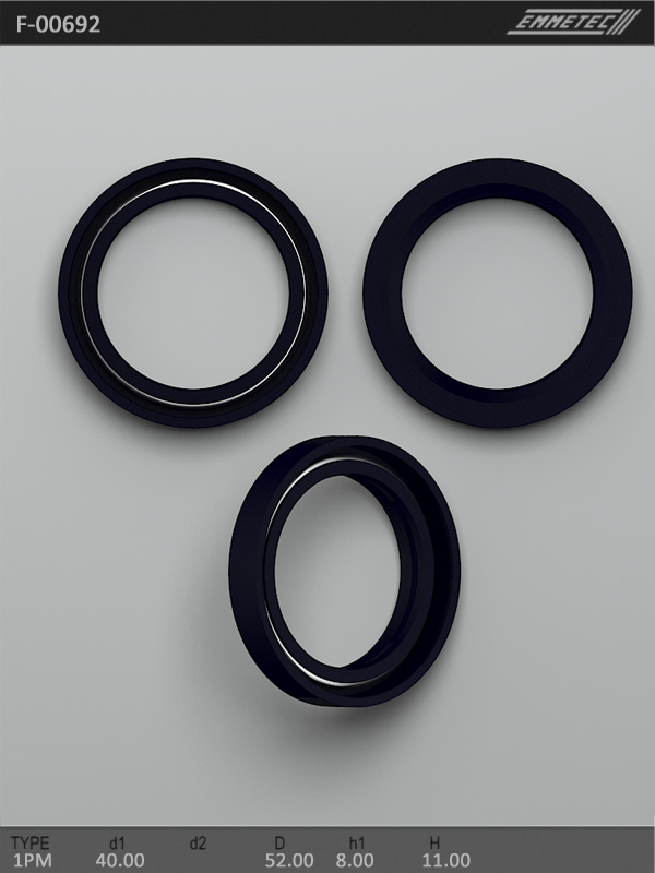 MSG - F-00692 - Сальник 40,00/52,00*8,00/11,00 тип 1PM