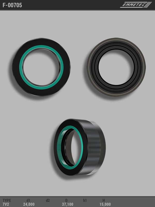 MSG - F-00705 - Сальник 24,00/37,10*15,00 тип 7V2