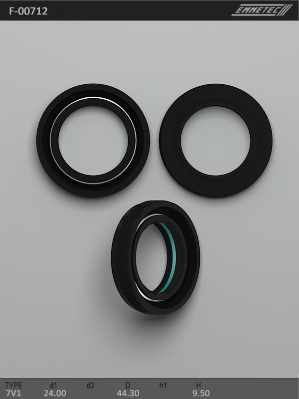 MSG - F-00712 - Сальник 24,00/44,30*9,50 тип 7V1 MSG - F-00712 - Сальник 24,00/44,30*9,50 тип 7V1