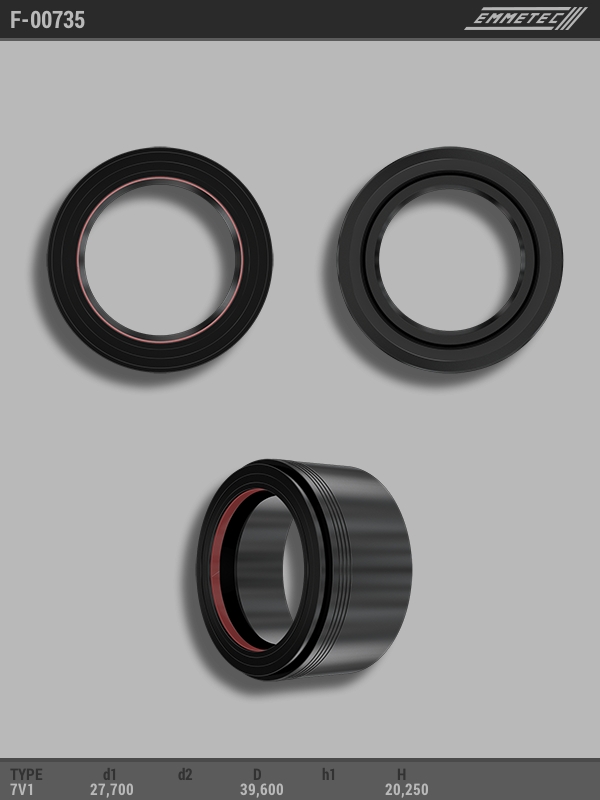 MSG - F-00735 - Сальник 27,70/39,60*20,25 тип 7V1