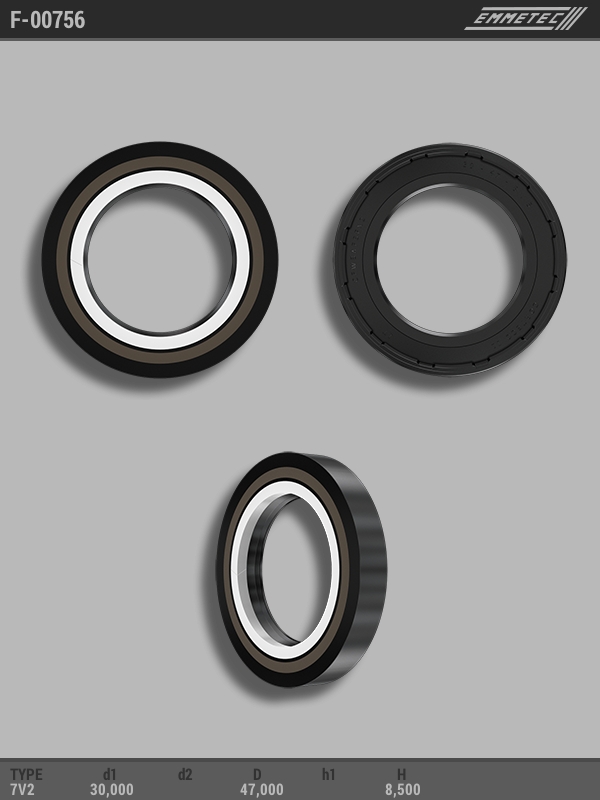 MSG - F-00756 - Сальник 30,00/47,00*8,50 тип 7V2 MSG - F-00756 - Сальник 30,00/47,00*8,50 тип 7V2