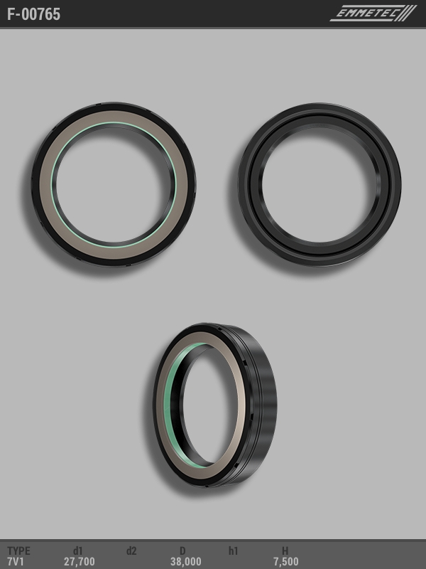 MSG - F 00765 - Сальник кермової рейки 27,7X38X7,5  тип7V1  Renault/Volvo