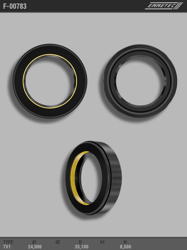 MSG - F-00783 - Сальник 24,00/35,10*8,50 тип 7V1