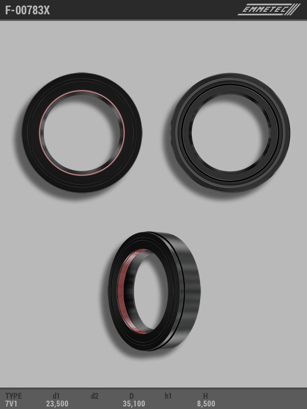 MSG - F-00783X - Сальник 23,50/35,10*8,50 тип 7V1