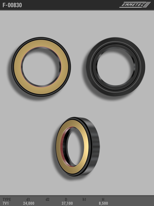 MSG - F-00830 - Сальник 24,00/37,10*8,50 тип 7V1