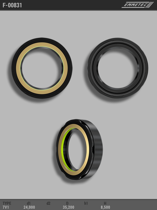 MSG - F-00831 - Сальник 24,00/35,20*8,50 тип 7V1 MSG - F-00831 - Сальник 24,00/35,20*8,50 тип 7V1