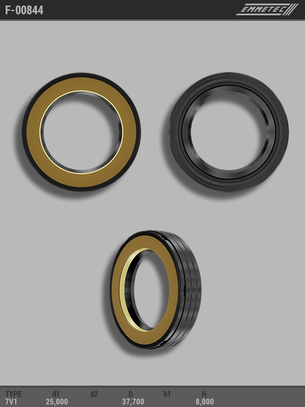 MSG - F-00844 - Сальник 25,00/37,70*8,00 тип 7V1