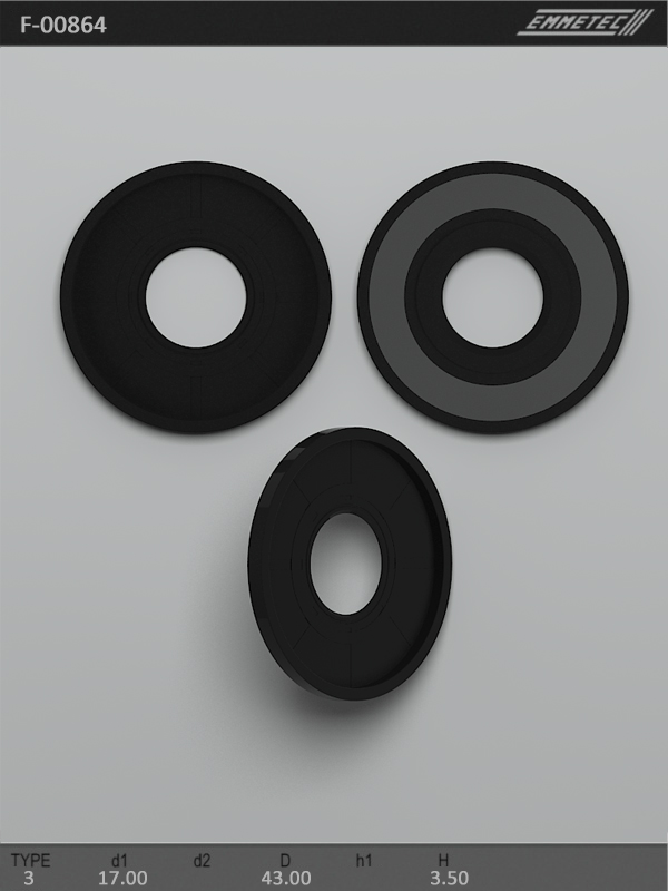 MSG - F-00864 - Сальник кермового механізму 17х43х3.5