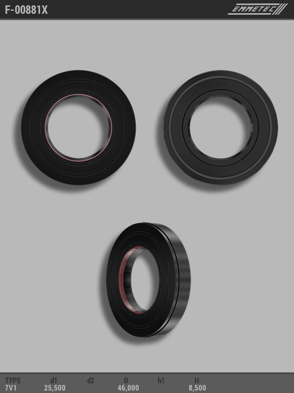 MSG - F-00881X - Сальник 25,50/46,00*8,50 тип 7V1