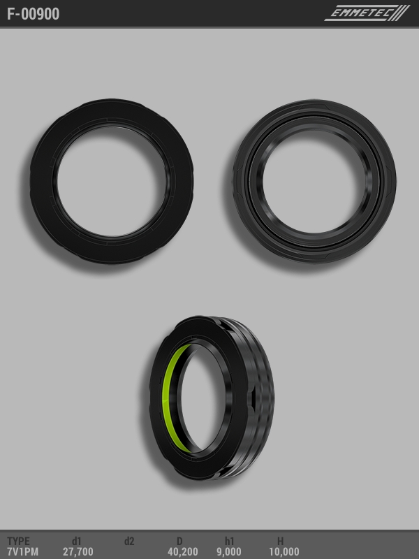 MSG - F-00900 - Сальник 27,70/40,20*9,00/10,00 тип 7V1PM