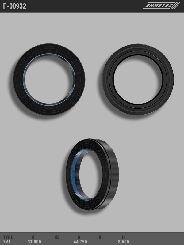 MSG - F-00932 - Сальник 31,00/44,75*8,60 тип 7V1