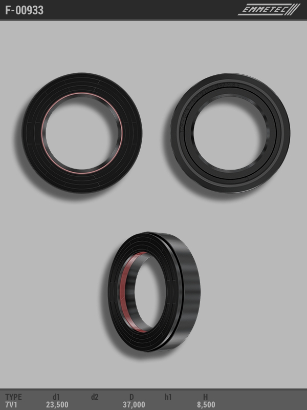 MSG - F-00933 - Сальник 23,50/37,00*8,50 тип 7V1