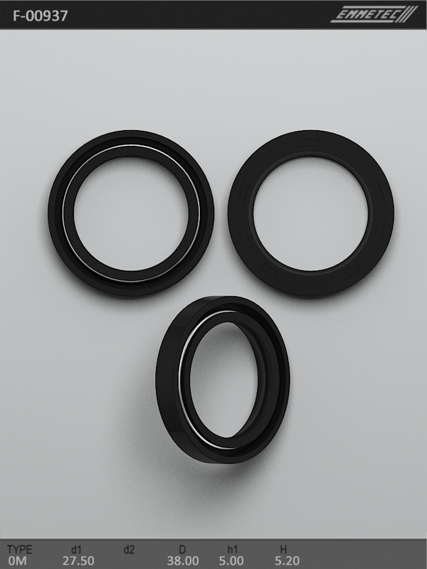 MSG - F-00937 - Сальник 27,50/38,00*5,00/5,20 тип 0M