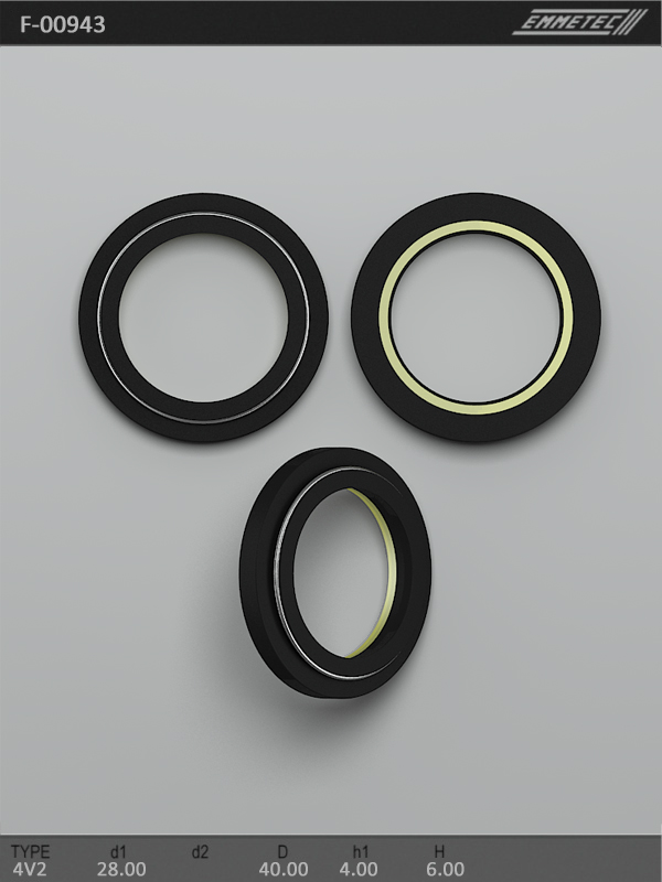 MSG - F-00943 - Сальник 28,00/40,00*4,00/6,00 тип 6V2