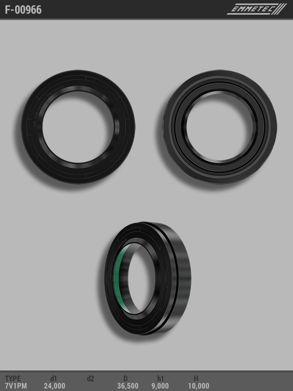 MSG - F-00966 - Сальник 24,00/36,50*9,00/10,00 тип 7V1PM