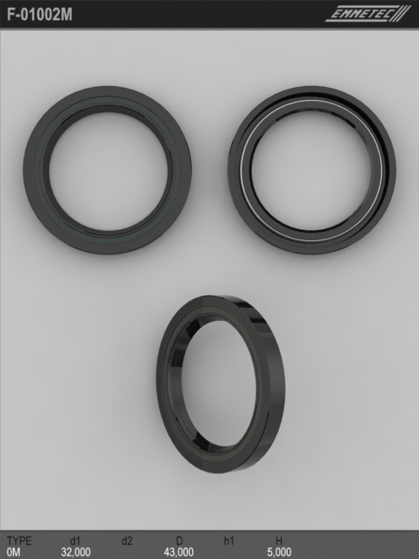 MSG - F-01002M - Сальник 32,00/43,00*5,00 тип 0M