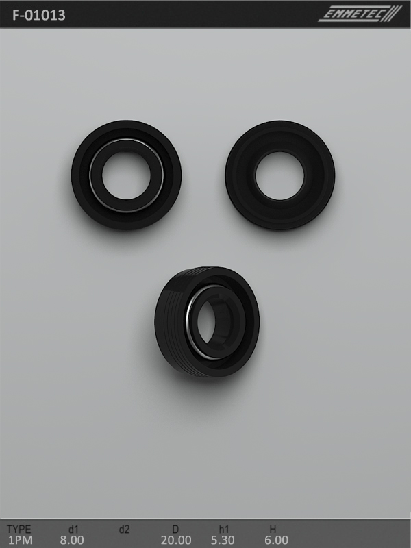 MSG - F-01013 - Сальник 8,00/20,00*5,30/6,00 тип 1PM