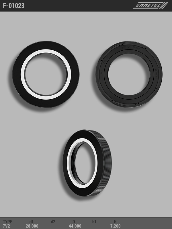 MSG - F-01023 - Сальник 28,00/44,00*7,20 тип 7V2