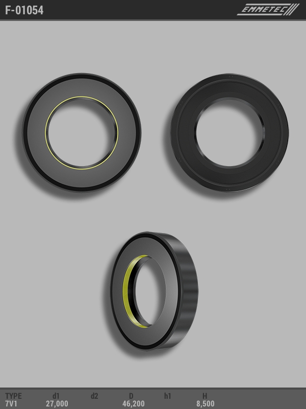 MSG - F-01054 - Сальник 27,00/46,20*8,50 тип 7V1