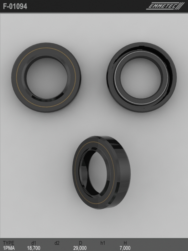 MSG - F-01094 - Сальник 18,70/29,00*7,00 тип 1PMA