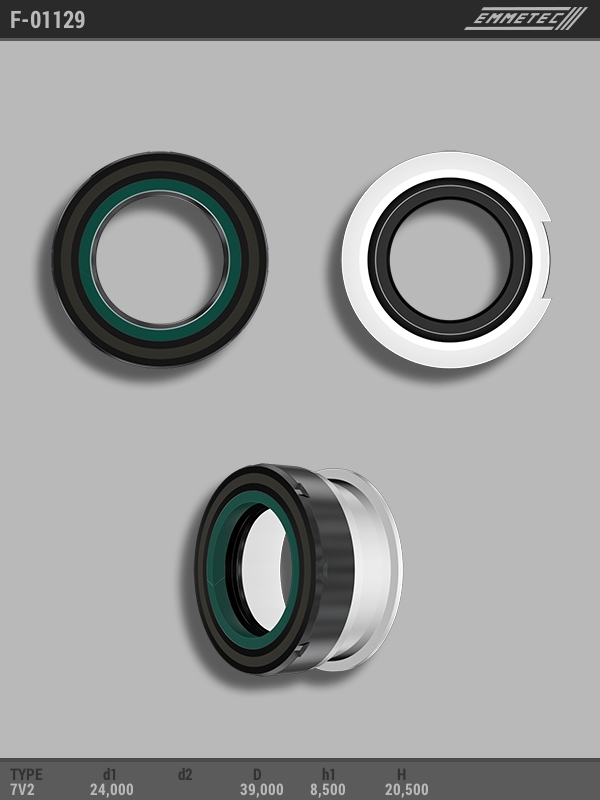 MSG - F-01129 - Сальник 24,00/39,00*8,50/20,50 тип 7V2