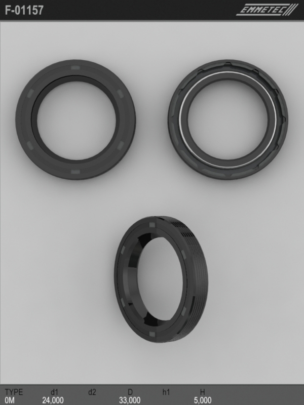 MSG - F-01157 - Сальник 24,00/33,00*5,00 тип 0M