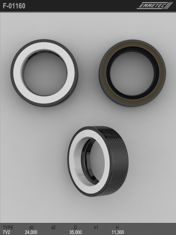 MSG - F-01160 - Сальник 24,00/35,00*11,30 тип 7V2 MSG - F-01160 - Сальник 24,00/35,00*11,30 тип 7V2