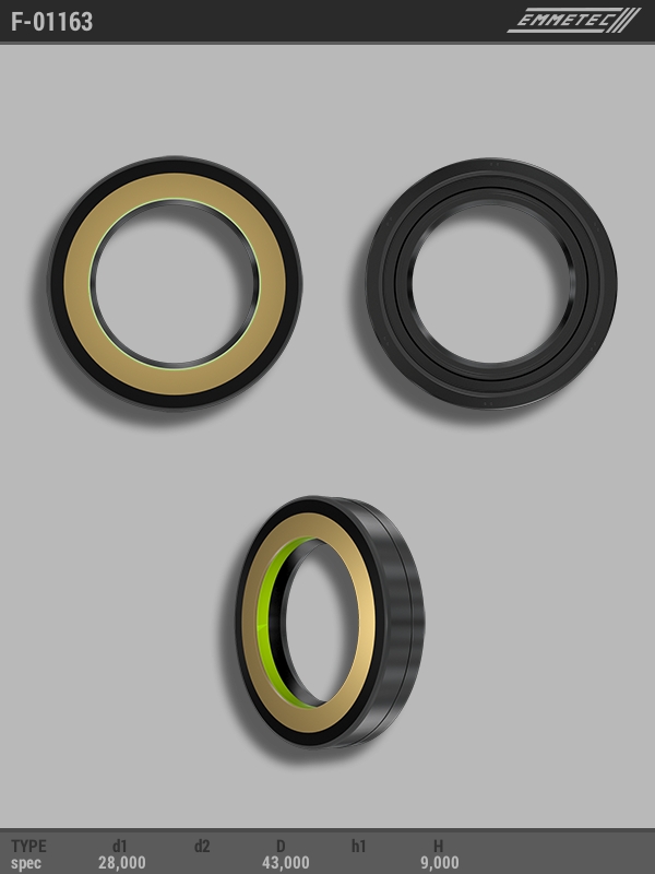 MSG - F-01163 - Сальник 28,00/43,00*9,00 тип spec