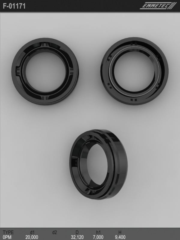 MSG - F-01171 - Сальник 20,00/32,12*7,00/9,40 тип 1PM