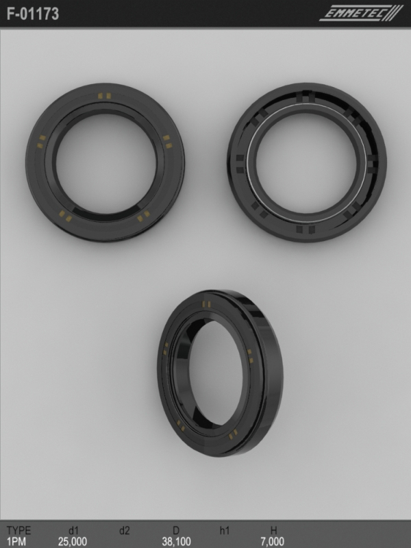 MSG - F-01173 - Сальник 25,00/38,10*7,00 тип 1PM