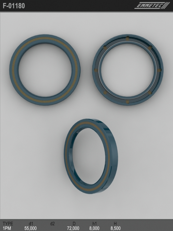 MSG - F-01180 - Сальник 55,00/72,00*8,00/8,50 тип 1PM MSG - F-01180 - Сальник 55,00/72,00*8,00/8,50 тип 1PM