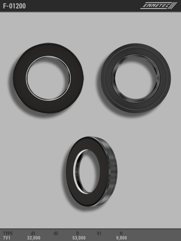 MSG - F-01200 - Сальник 32,00/53,00*9,00 тип 7V1 MSG - F-01200 - Сальник 32,00/53,00*9,00 тип 7V1