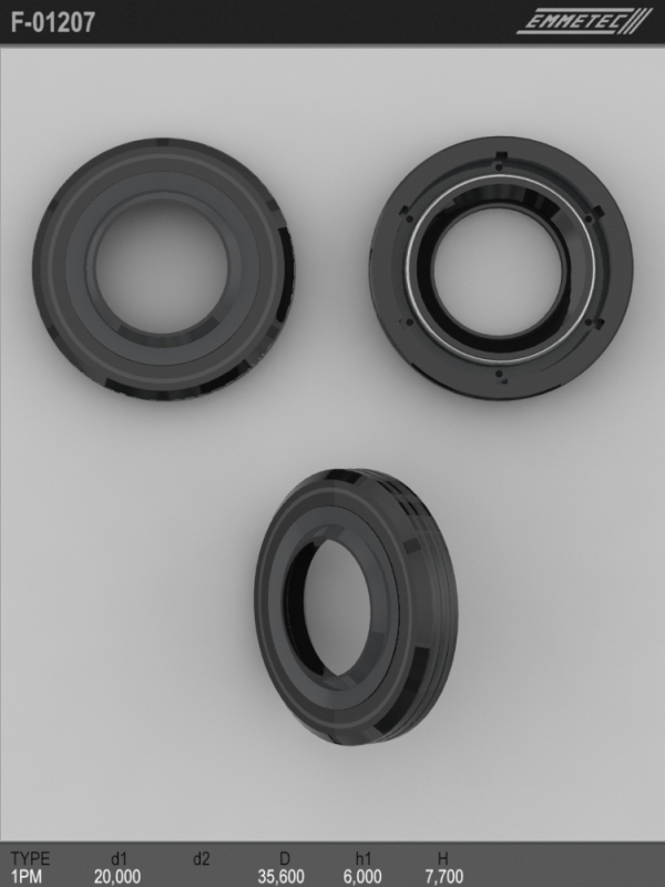 MSG - F-01207 - Сальник 20,00/35,60*6,00/7,70 тип 1PM MSG - F-01207 - Сальник 20,00/35,60*6,00/7,70 тип 1PM