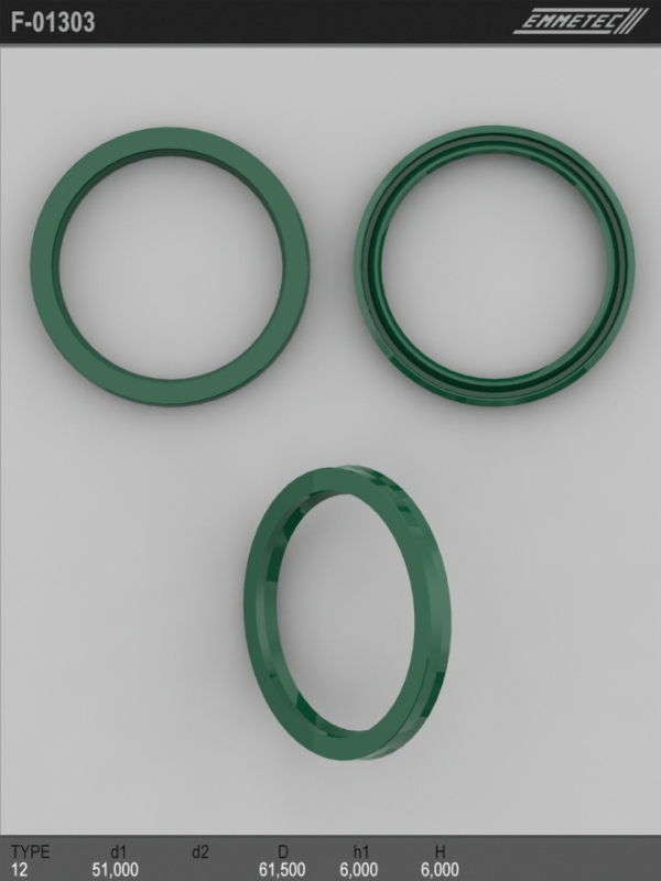 MSG - F-01303 - Сальник 51,00/61,50*6,00/6,00 тип 12