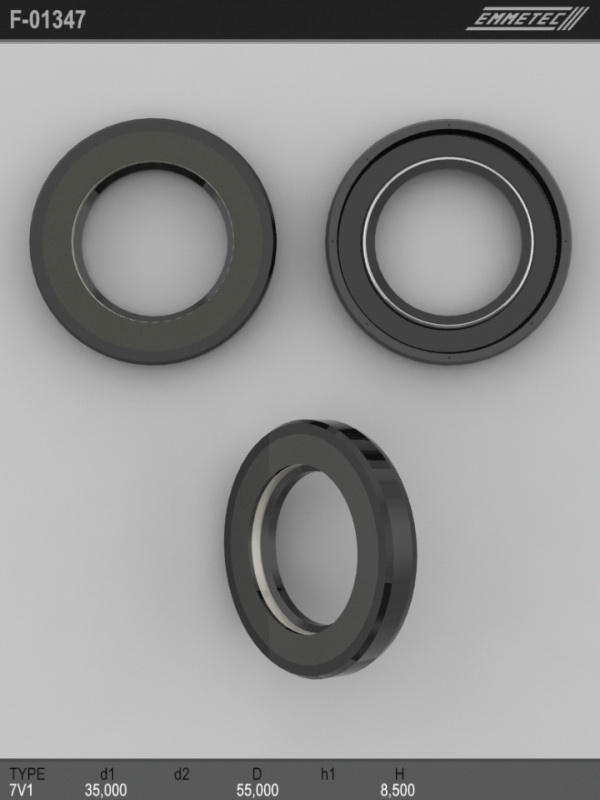 MSG - F-01347 - Сальник 35,00/55,00*8,50 тип 7V1