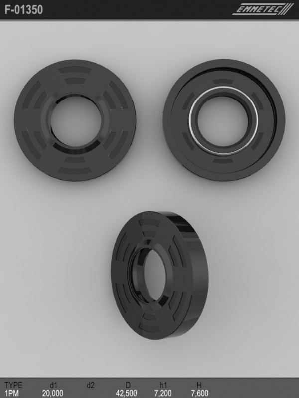 MSG - F-01350 - Сальник 20,00/42,50*7,20/7,60 тип 1PM