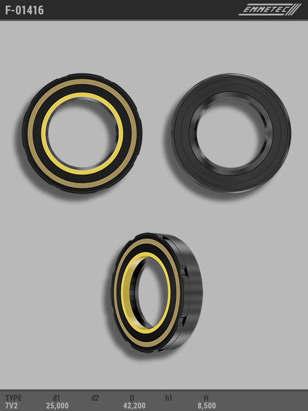 MSG - F-01416 - Сальник 25,00/42,20*8,50 тип 7V2