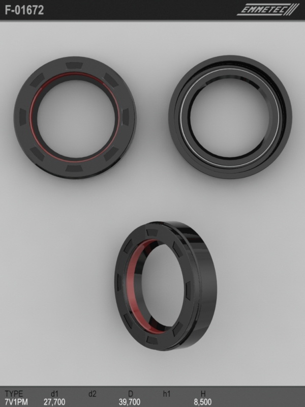 MSG - F-01672 - Сальник 27,70/39,70*8,50 тип 7V1PM