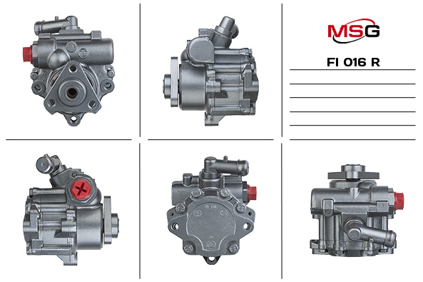 MSG - FI016R - Насос ГУР восстановленный FIAT MAREA (185) 01-02,MAREA Weekend (185) 01-02
